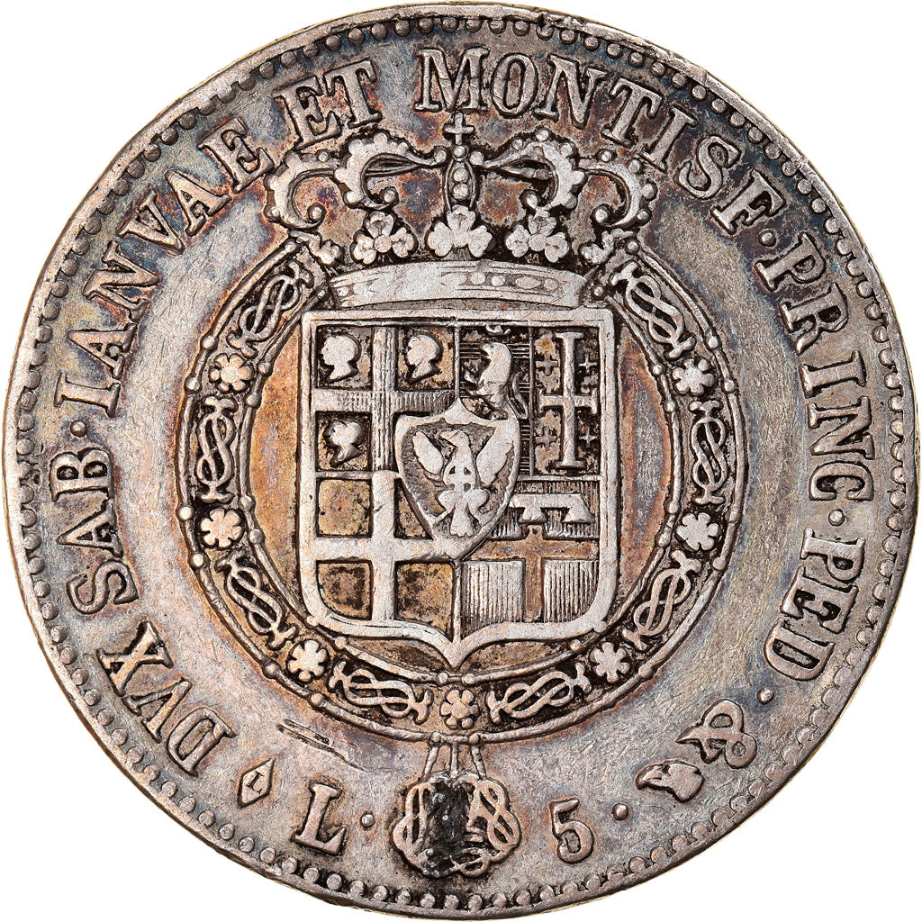 Coin, ITALIAN STATES, SARDINIA, Vittorio Emanuele I, 5 Lire, 1819, Torino, Very