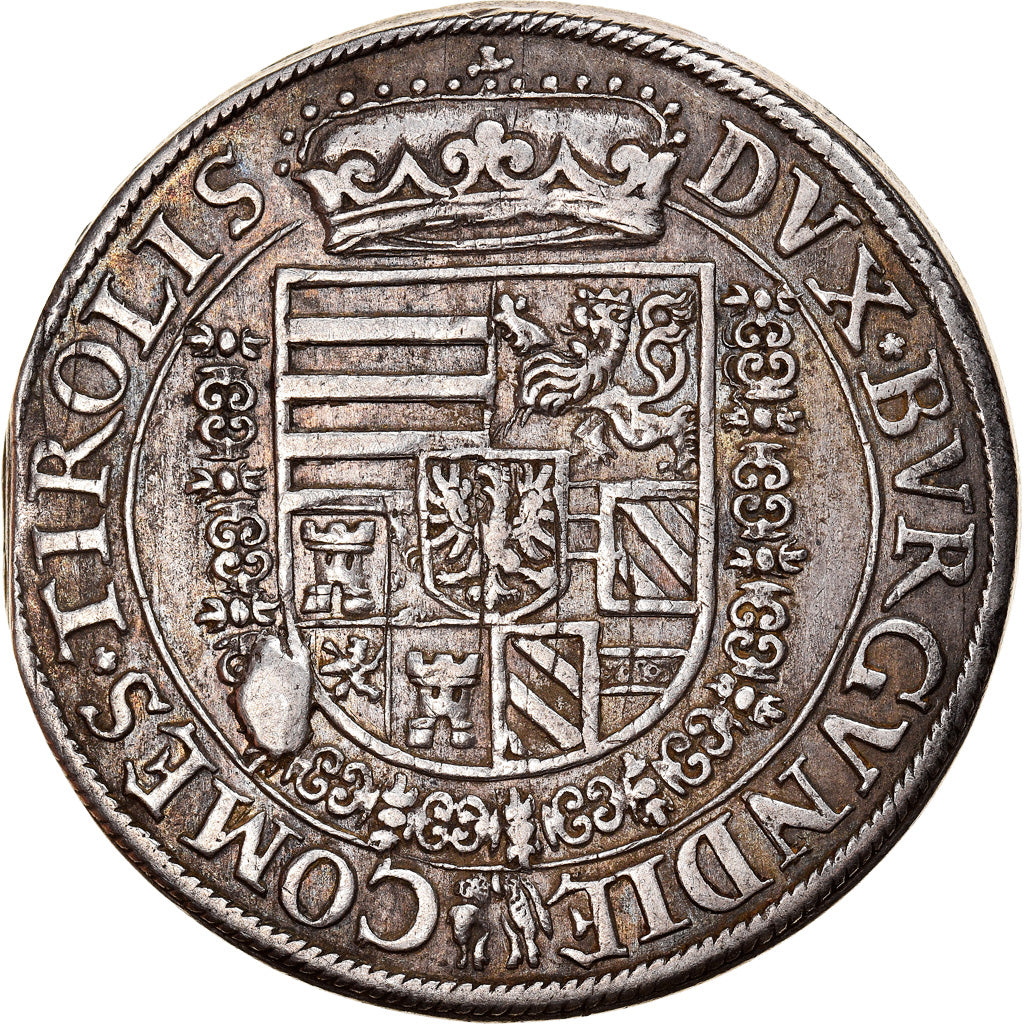 Coin, AUSTRIAN STATES, Ferdinand I, Thaler, Hall, AU(55-58), Silver