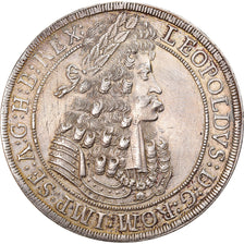 Coin, Austria, Leopold I, Thaler, 1696, Hall, AU(55-58), Silver, KM:1303.4