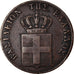 Moneda, Grecia, Othon, 5 Lepta, 1846, Athens, Very rare, BC+, Cobre, KM:24