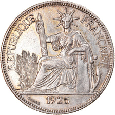 Coin, FRENCH INDO-CHINA, Piastre, 1925, Paris, AU(50-53), Silver, KM:5a.1