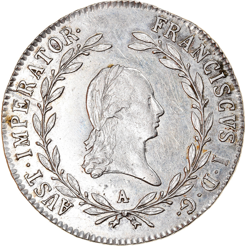 Coin, Austria, Franz II (I), 20 Kreuzer, 1823, Vienna, MS(63), Silver, KM:2143
