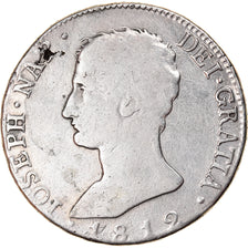 Monnaie, Espagne, Joseph Napolean, 20 Réales, 1812, Seville, Très rare, TB+