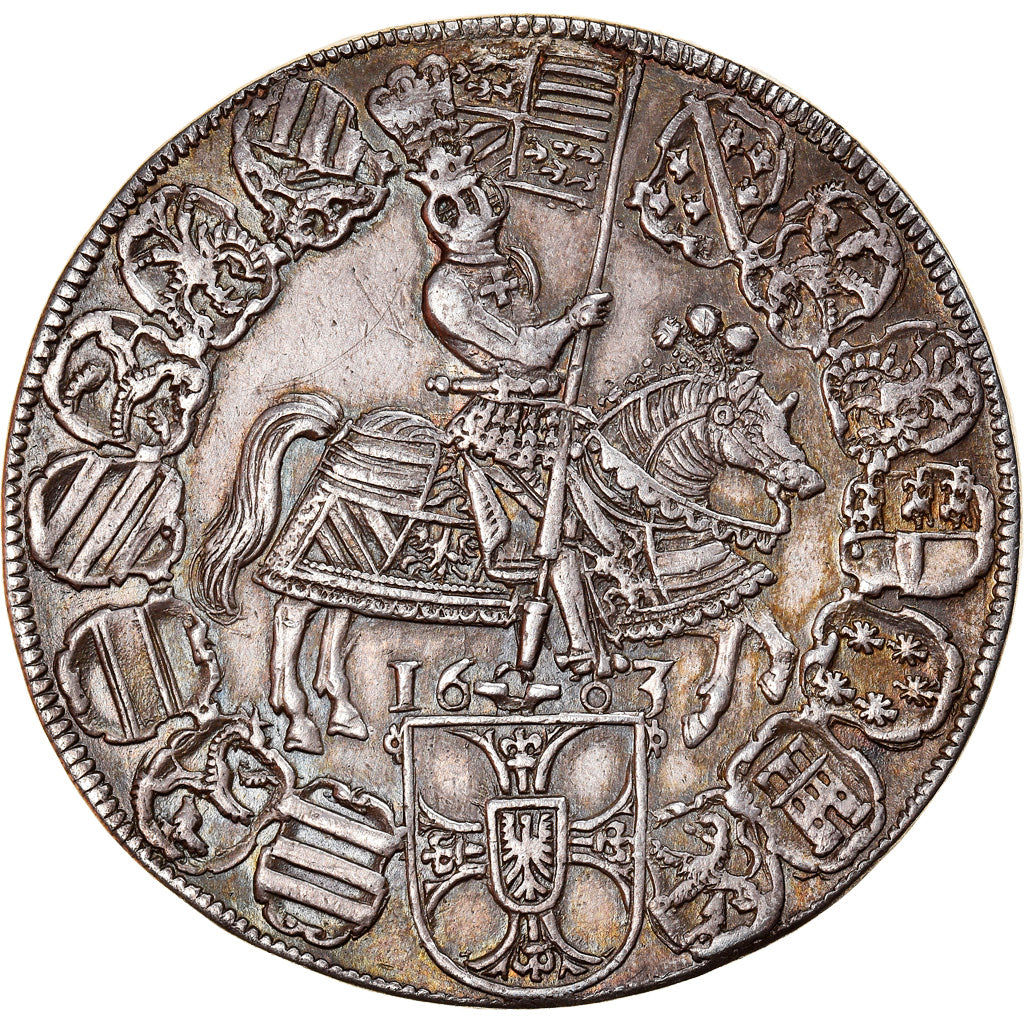 Moneda, ESTADOS AUSTRIACOS, Maximilian I, Thaler, 1603, Hall, Very rare, EBC+