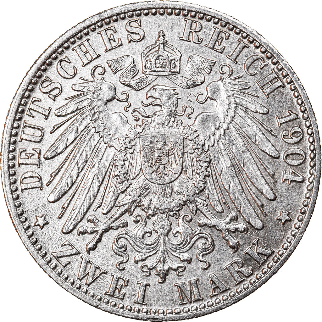 Monnaie, Etats allemands, BREMEN, 2 Mark, 1904, Bremen, SUP+, Argent, KM:250