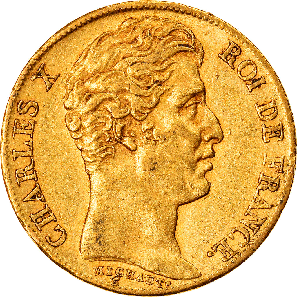Coin, France, Charles X, 20 Francs, 1825, Paris, EF(40-45), Gold, KM:726.1