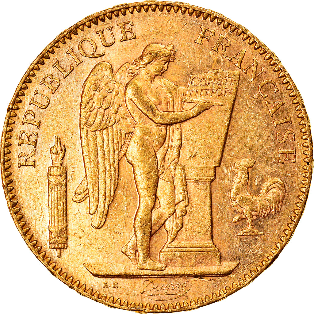 Frankrijk, 50 Francs, Génie, 1904, Paris, Goud, PR+, Gadoury:1113, KM:831
