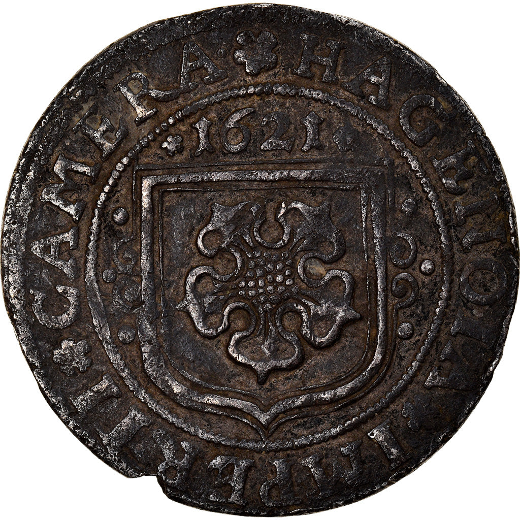 Monnaie, FRENCH STATES, 12 Kreuzer, 1621, Haguenau, TTB+, Argent