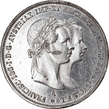 Coin, Austria, Franz Joseph I, Gulden, 1854, Vienna, MS(63), Silver, KM:M1