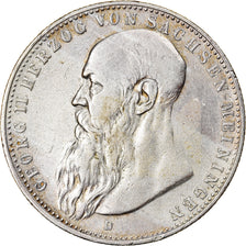 Moneta, Stati tedeschi, SAXE-MEININGEN, Georg II, 2 Mark, 1876, Munich, SPL-