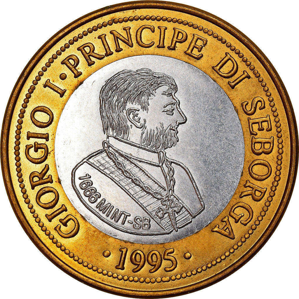 Coin, SEBORGA, Prince Giorgio I, 1/2 Luigino, 1995, Seborga, MS(60-62)