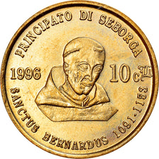 Coin, SEBORGA, Prince Giorgio I, 10 Centesimi, 1996, Seborga, MS(60-62), Silver