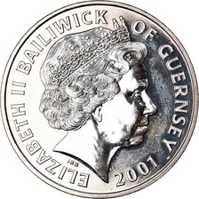 Coin, Guernsey, Elizabeth II, 5 Pounds, 2001, British Royal Mint, MS(63)