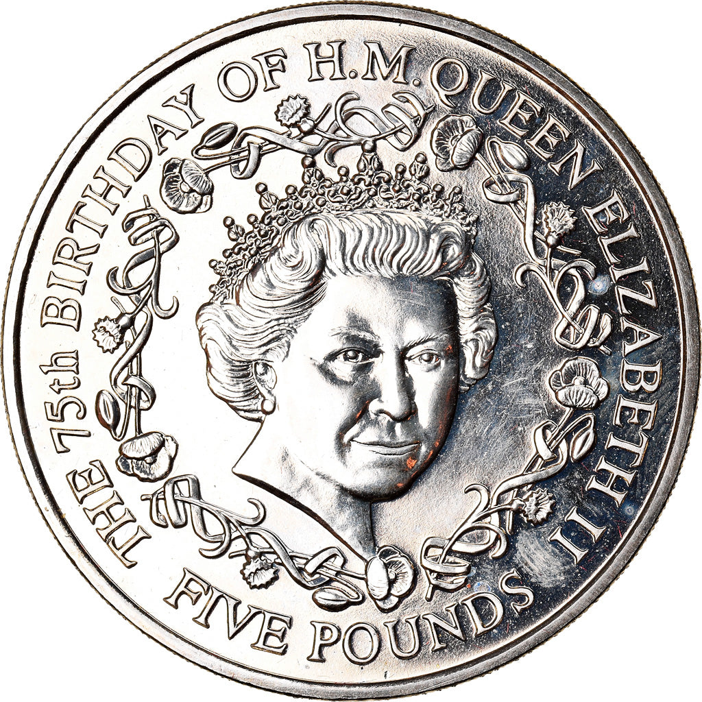 Coin, Guernsey, Elizabeth II, 5 Pounds, 2001, British Royal Mint, MS(63)