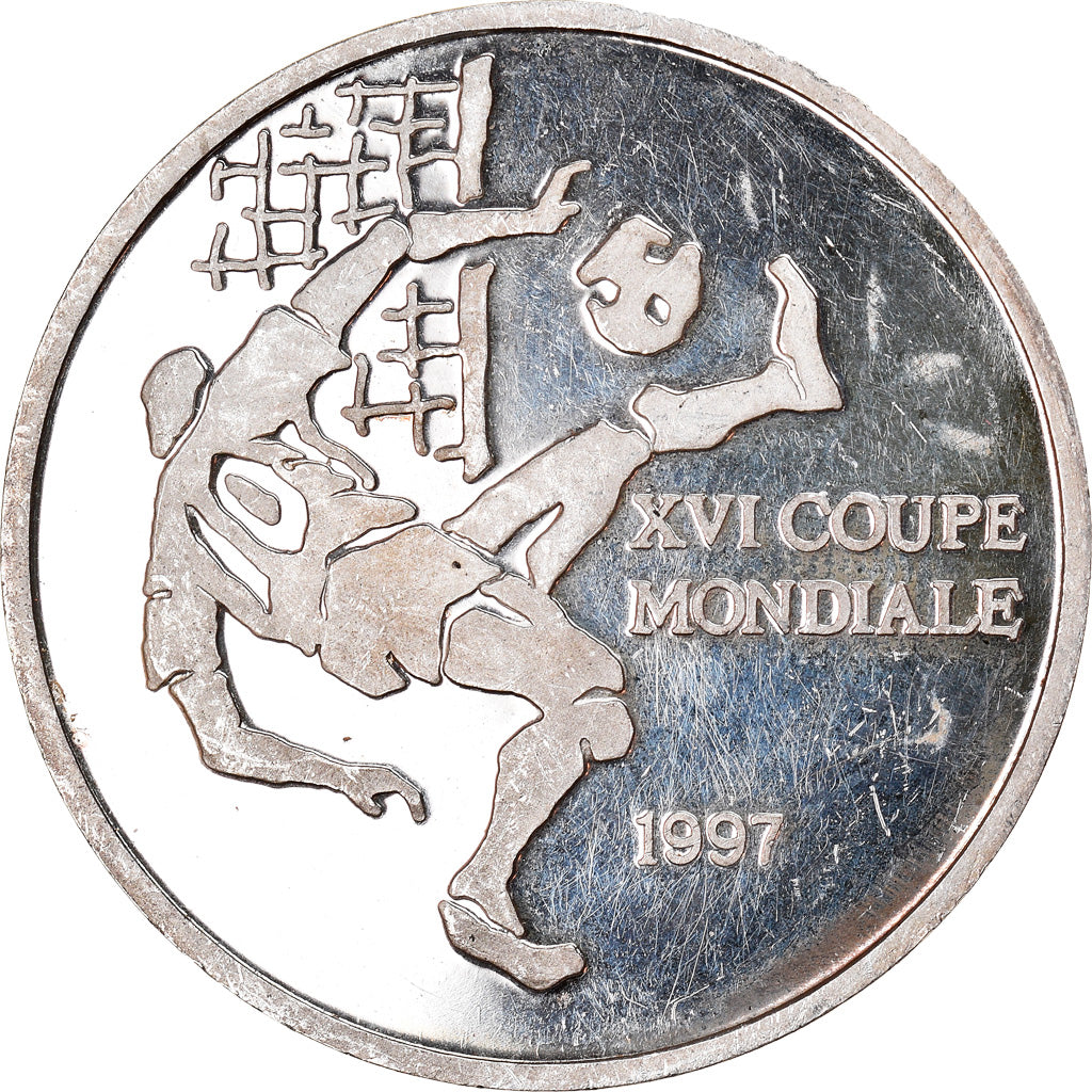 Moneda, República del Congo, 1000 Francs, 1997, SC+, Plata, KM:57