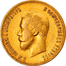 Moneda, Rusia, Nicholas II, 10 Roubles, 1903, St. Petersburg, EBC, Oro, KM:64