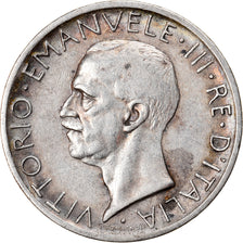 Coin, Italy, Vittorio Emanuele III, 5 Lire, 1927, Rome, EF(40-45), Silver