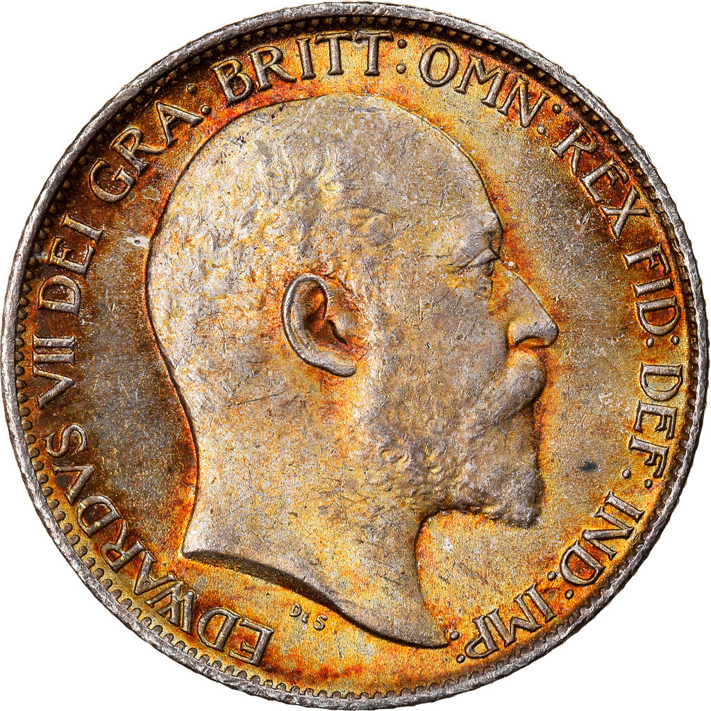 Coin, Great Britain, Edward VII, 6 Pence, 1903, London, MS(65-70), Silver