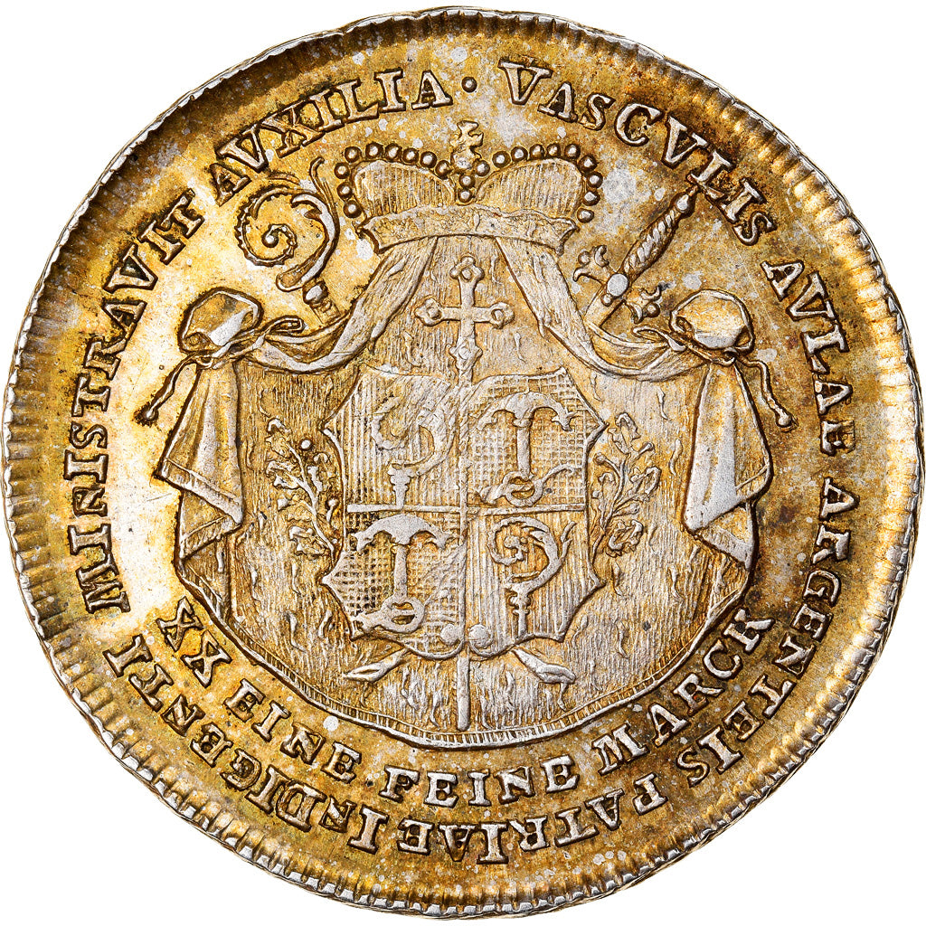 Coin, German States, EICHSTATT, 1/2 Thaler, 1796, Eichstätt, AU(50-53), Silver