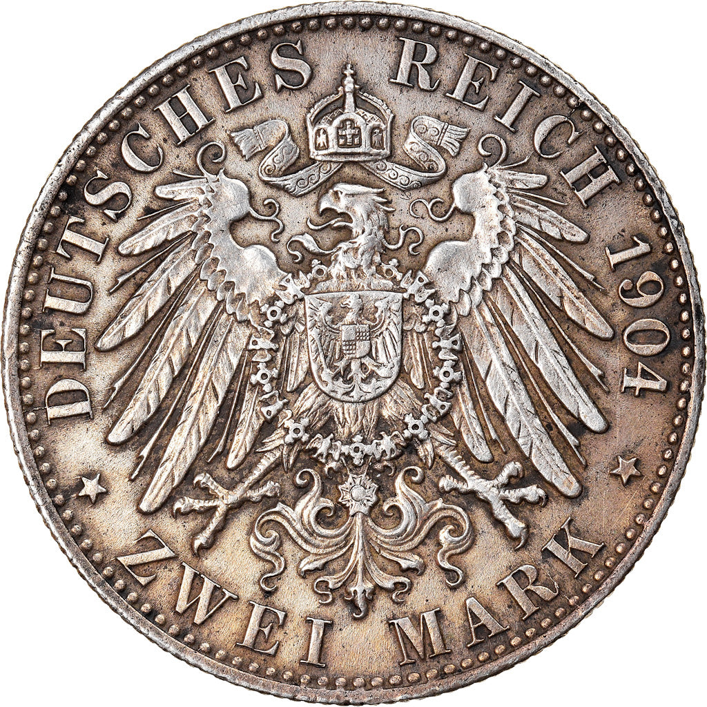 Coin, German States, BREMEN, 2 Mark, 1904, Bremen, MS(60-62), Silver, KM:250