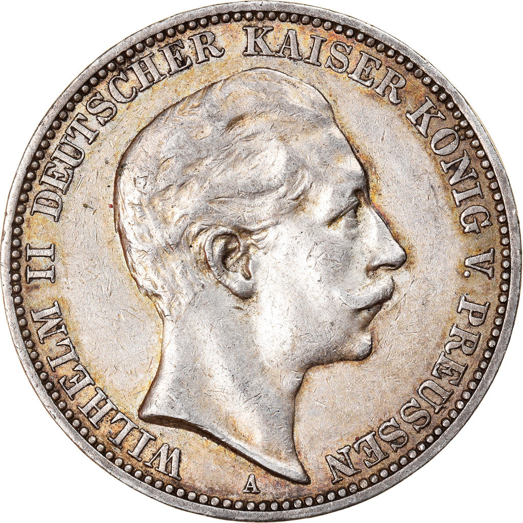 Monnaie, Etats allemands, PRUSSIA, Wilhelm II, 3 Mark, 1910, Berlin, TTB+