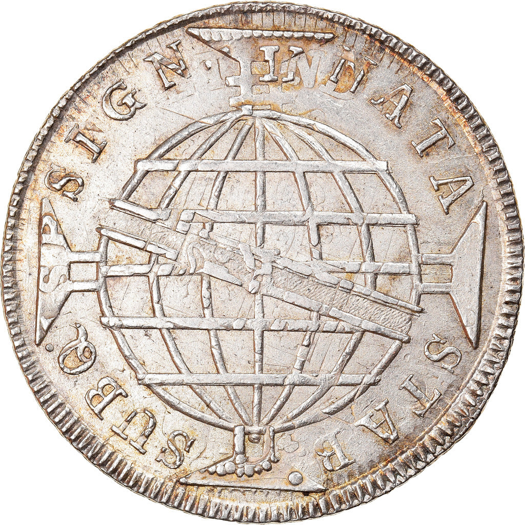 Coin, Brazil, 960 Reis, 1814, Rio de Janeiro, EF(40-45), Silver, KM:307.3