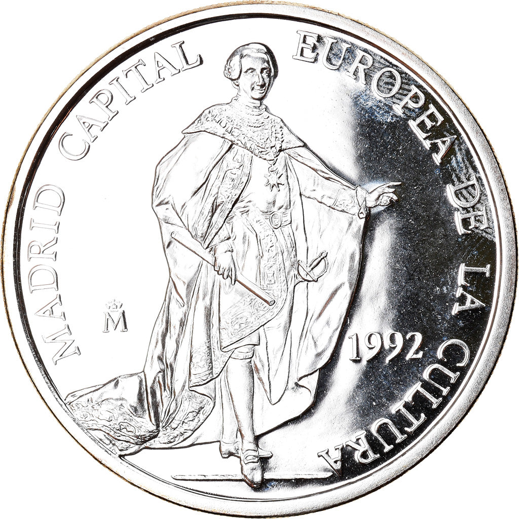 Monnaie, Espagne, 5 Ecu, 1992, Madrid, FDC, Argent, KM:M11