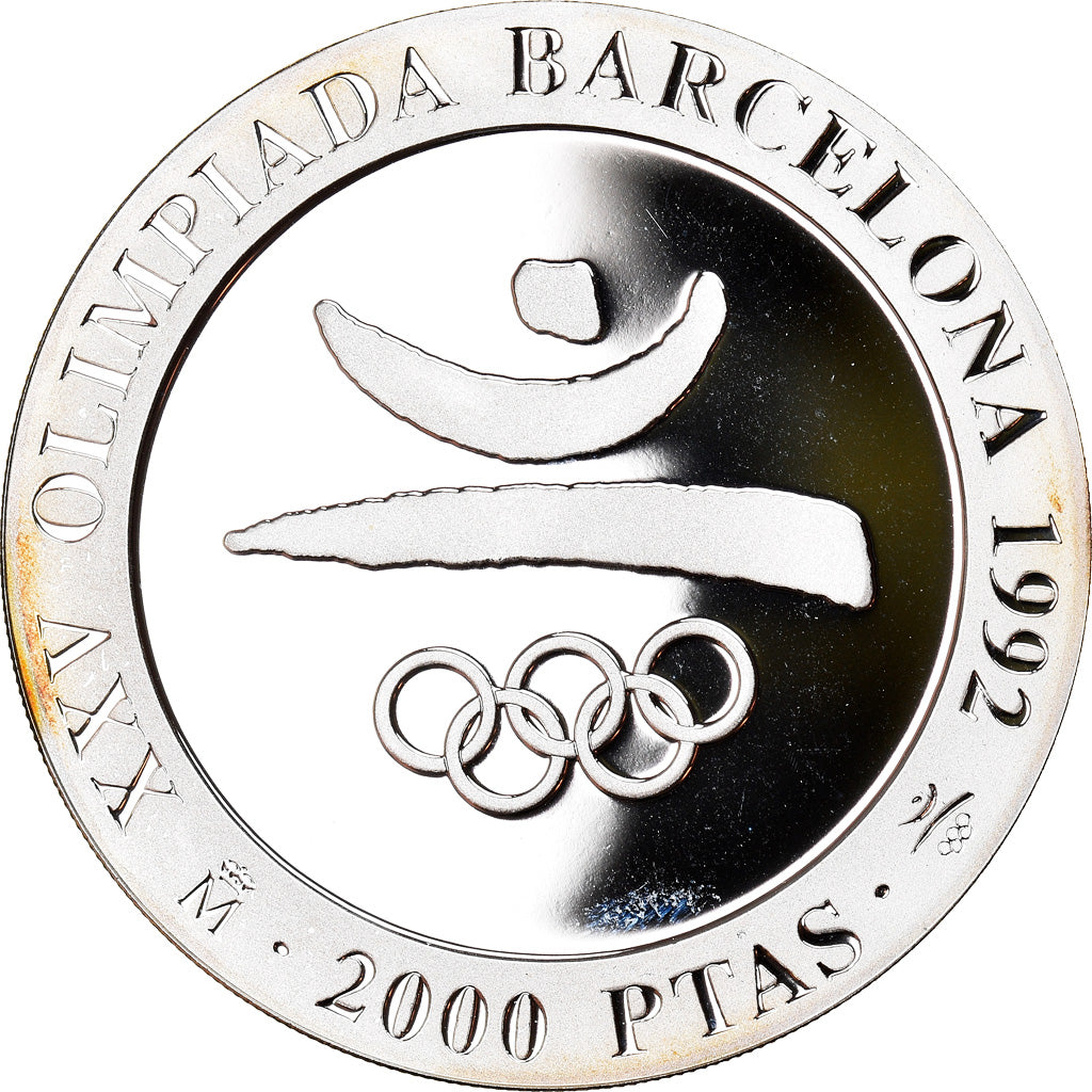 Moneda, España, Juan Carlos I, 2000 Pesetas, 1990, Proof, SC+, Plata, KM:859