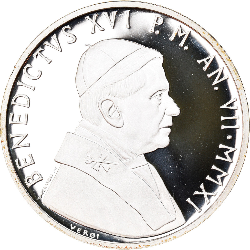 VATICAN CITY, 10 Euro, 2011, Rome, MS(65-70), Silver, KM:428