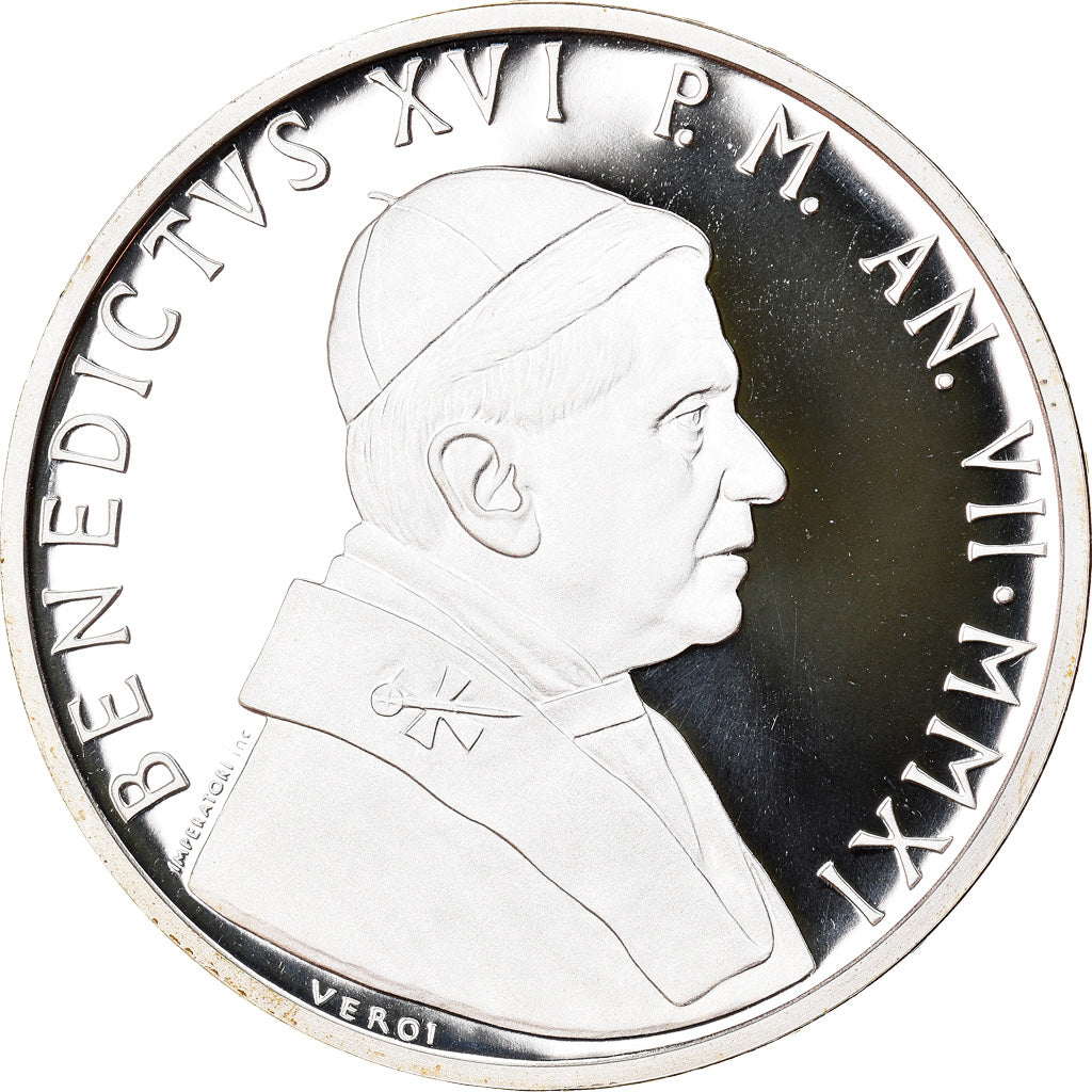 VATICAN CITY, 10 Euro, 2011, Rome, MS(65-70), Silver, KM:428