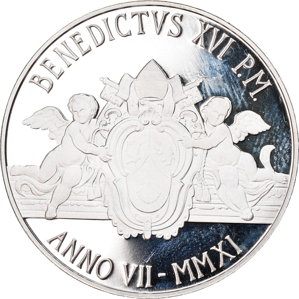 VATICAN CITY, 5 Euro, 2011, Rome, MS(65-70), Silver, KM:427