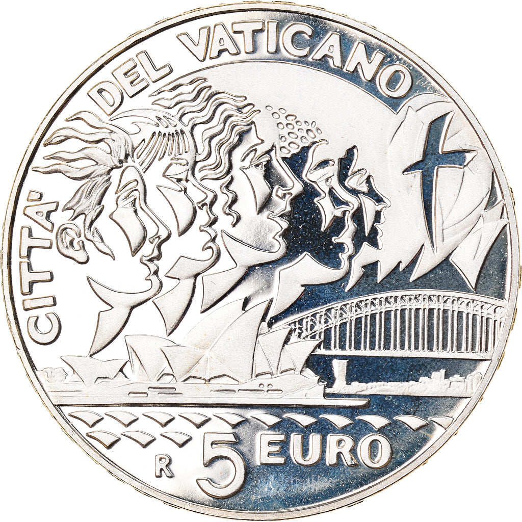 VATICAN CITY, 5 Euro, 2008, Rome, MS(65-70), Silver, KM:406