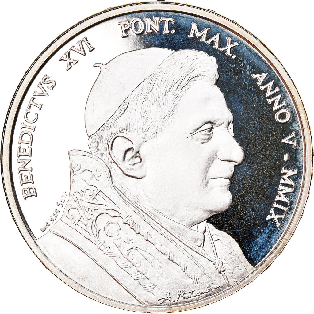 VATICAN CITY, 10 Euro, 2009, Rome, MS(65-70), Silver, KM:417