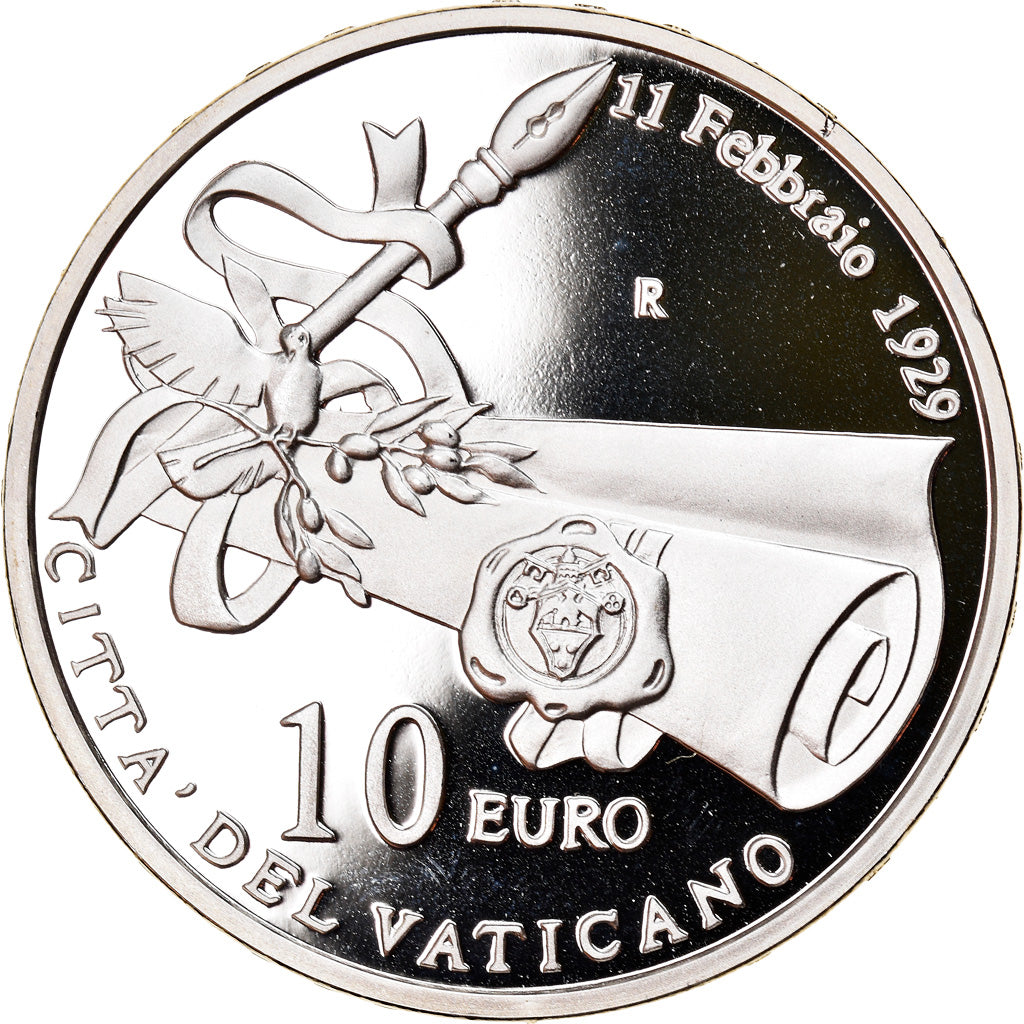 VATICAN CITY, 10 Euro, 2009, Rome, MS(65-70), Silver, KM:417