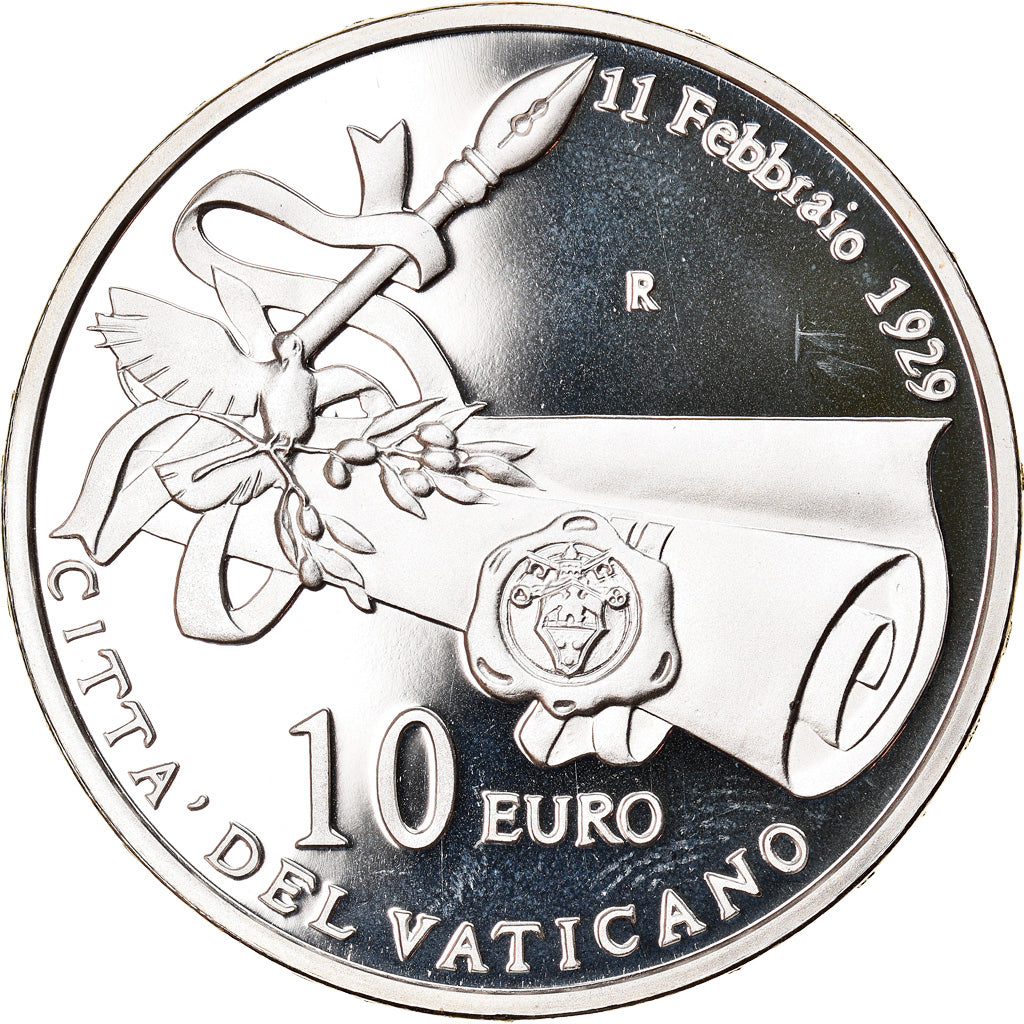 VATICAN CITY, 10 Euro, 2009, Rome, MS(65-70), Silver, KM:417