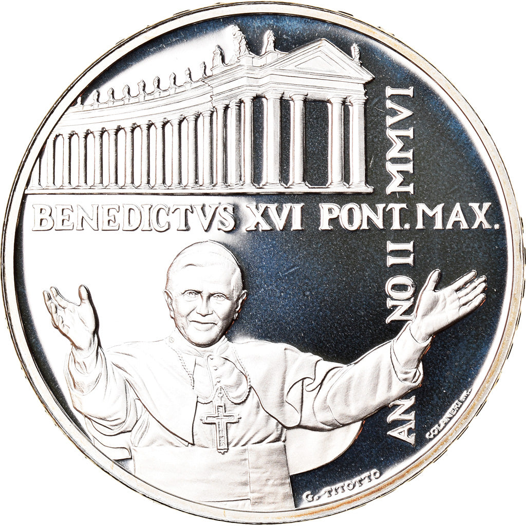 VATICAN CITY, 10 Euro, 2006, Rome, MS(65-70), Silver, KM:396
