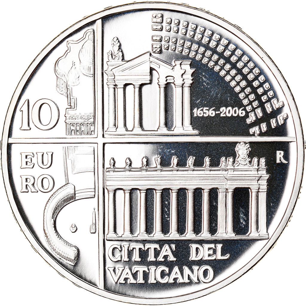VATICAN CITY, 10 Euro, 2006, Rome, MS(65-70), Silver, KM:396