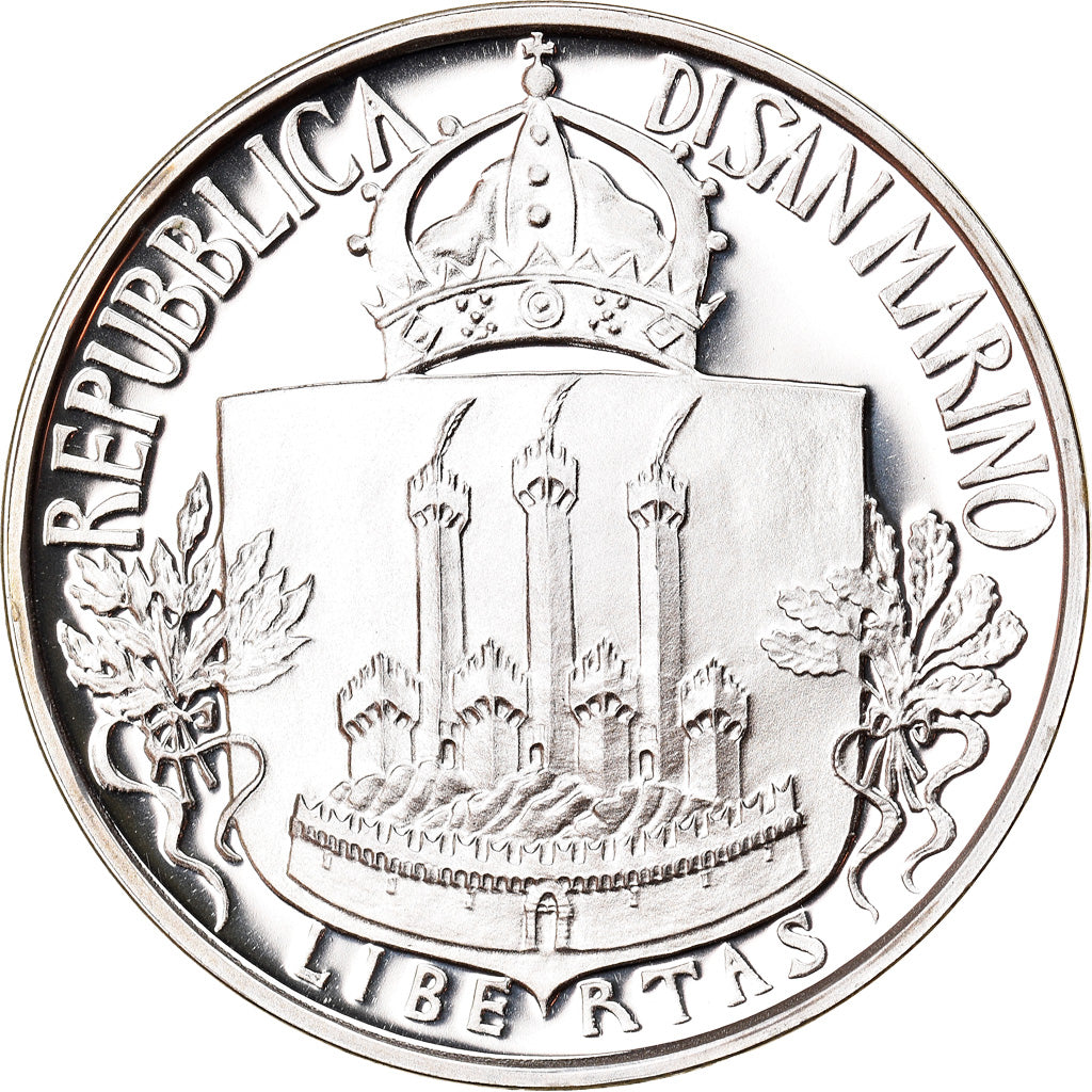 Coin, San Marino, 1000 Lire, 1985, Rome, MS(65-70), Silver, KM:183