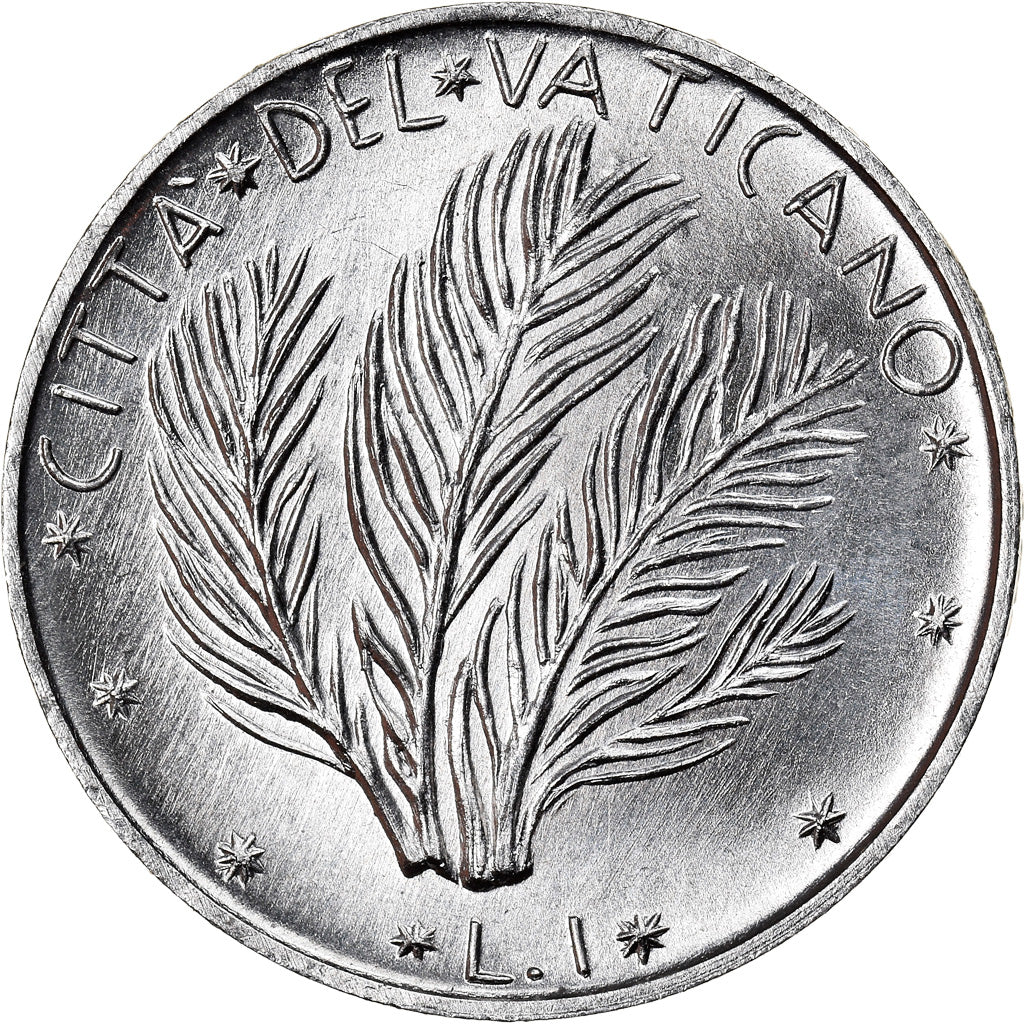 Coin, VATICAN CITY, Paul VI, Lira, 1972, Roma, MS(63), Aluminum, KM:116