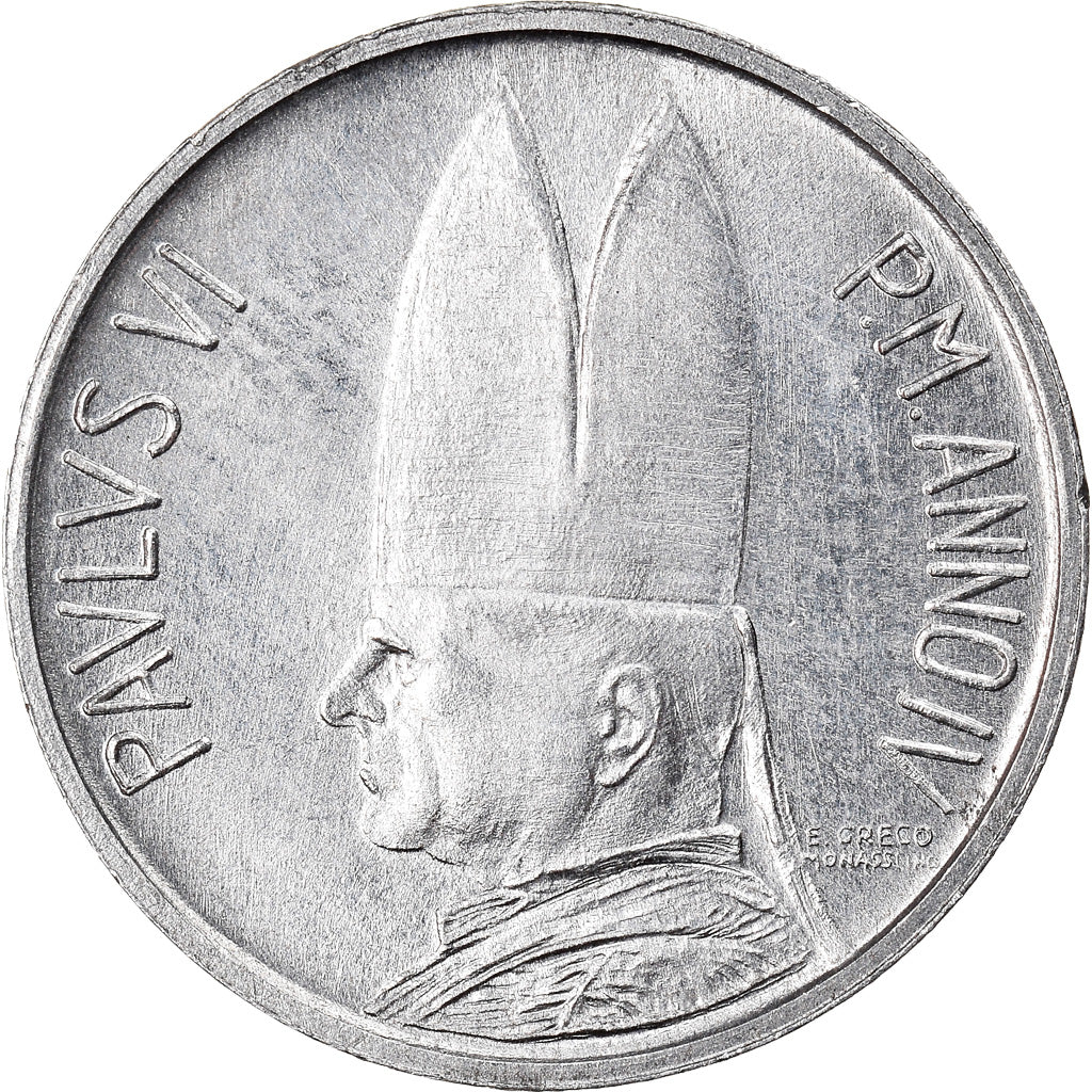 Monnaie, Cité du Vatican, Paul VI, Lira, 1966, Roma, SPL, Aluminium, KM:84