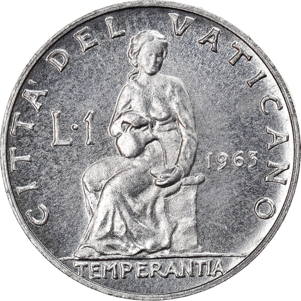 Monnaie, Cité du Vatican, Paul VI, Lira, 1963, SPL, Aluminium, KM:76.1