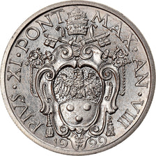 Coin, VATICAN CITY, Pius XI, 20 Centesimi, 1929, Roma, MS(63), Nickel, KM:3