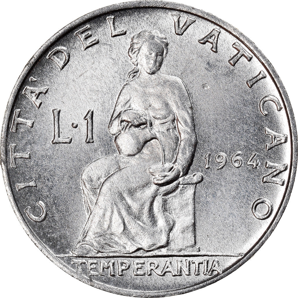 Monnaie, Cité du Vatican, Paul VI, Lira, 1964, SPL, Aluminium, KM:76.2
