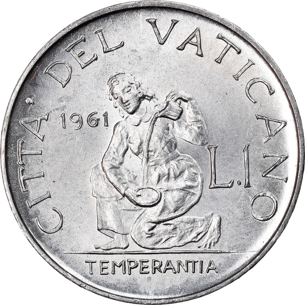 Monnaie, Cité du Vatican, John XXIII, Lira, 1961, SPL, Aluminium, KM:58.2
