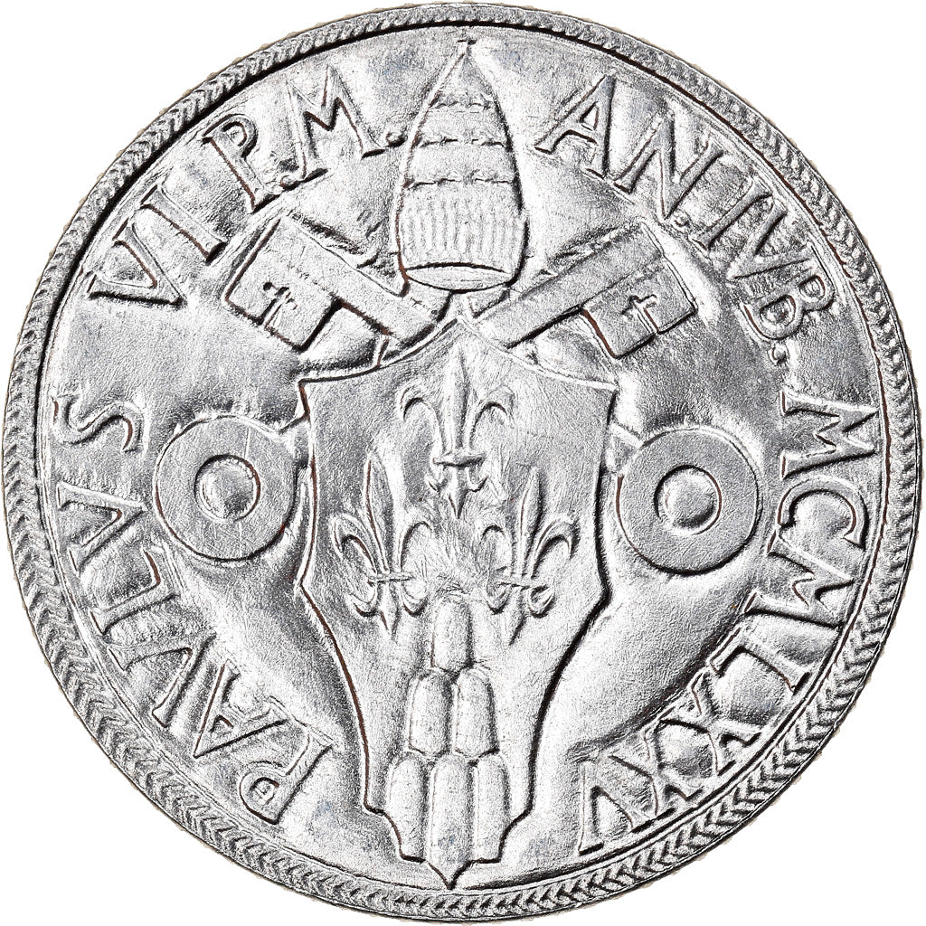 Coin, VATICAN CITY, Paul VI, 2 Lire, 1975, Roma, MS(64), Aluminum, KM:125