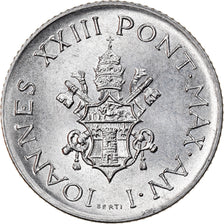 Coin, VATICAN CITY, John XXIII, 2 Lire, 1959, MS(64), Aluminum, KM:59.1