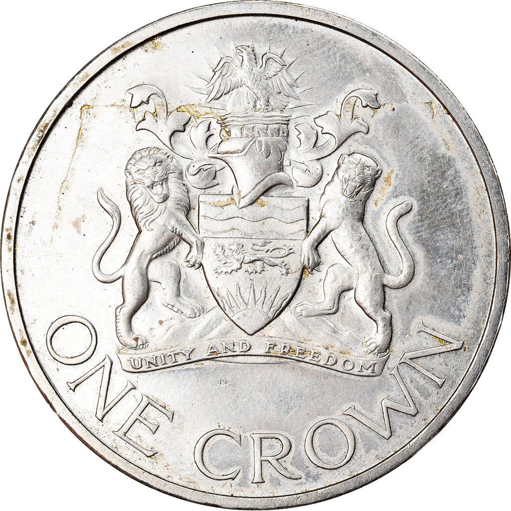 Coin, Malawi, Crown, 1966, MS(60-62), Nickel-brass, KM:5