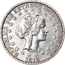 Coin, Brazil, 2000 Reis, 1913, EF(40-45), Silver, KM:514