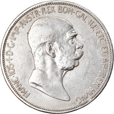 Coin, Austria, Franz Joseph I, 5 Corona, 1908, EF(40-45), Silver, KM:2809