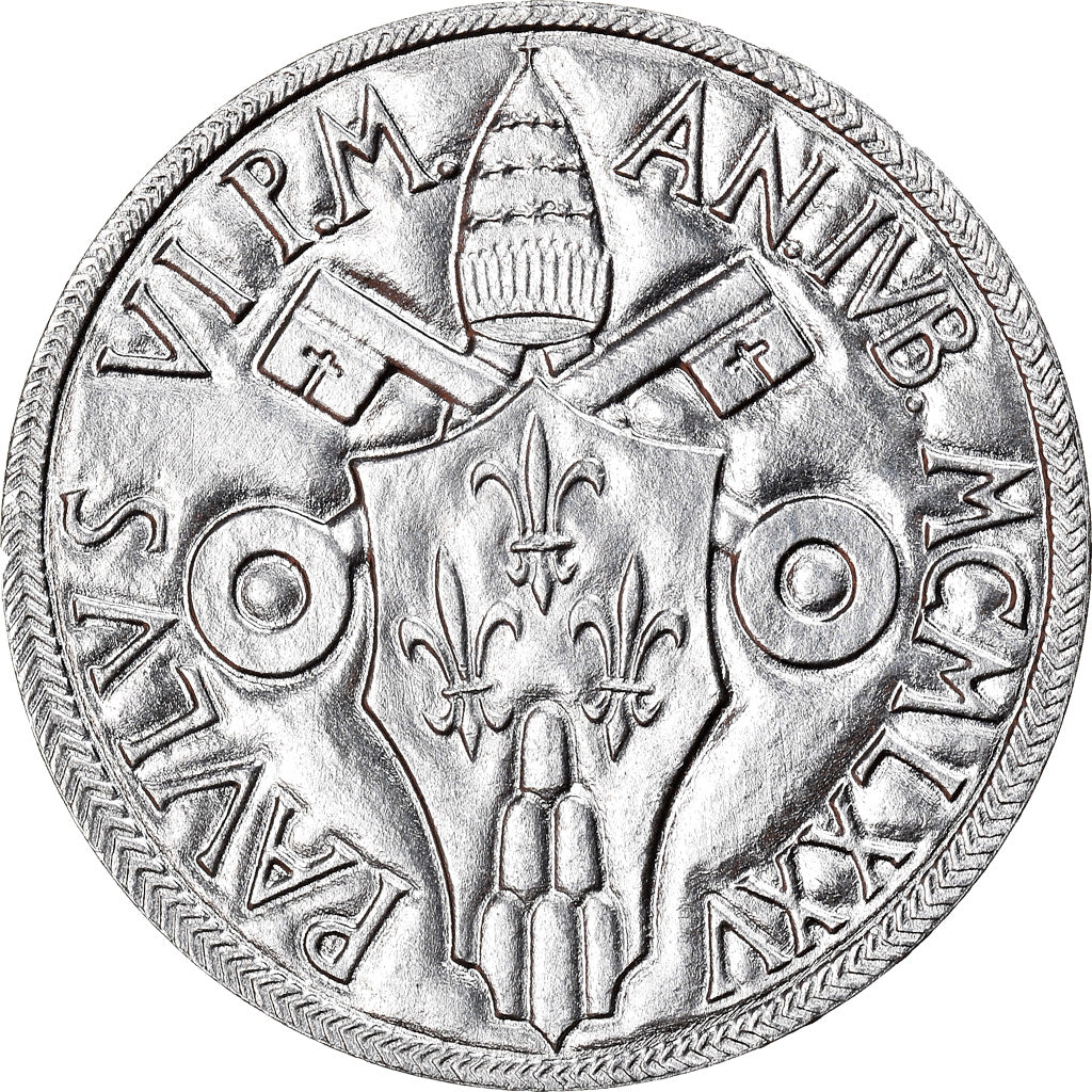Moneda, CIUDAD DEL VATICANO, Paul VI, 5 Lire, 1975, Roma, SC+, Aluminio, KM:126